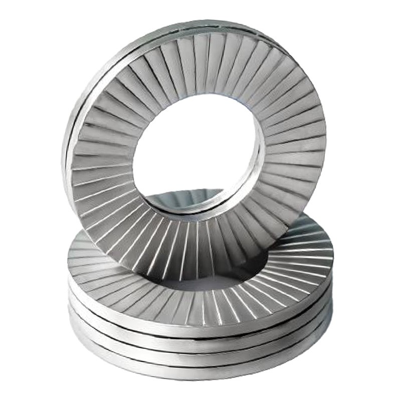 Double-layer self-locking washer